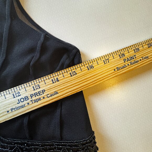 Metrostyle Dress Black Sz 8 Whimsigoth Fairycore Glam Mesh Beading Formal Prom - Picture 6 of 9